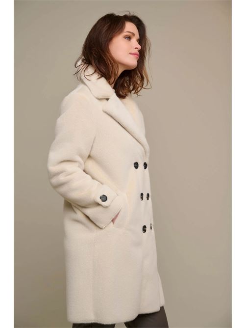 jipke cappotto lungo doppiopetto RINO & PELLE | JIPKE.7002310BLANC